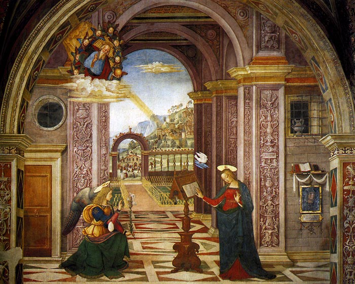 Photo:  Annunciation, 1501 (Spello, Perugia, Italy)